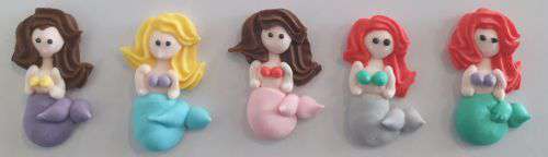 Mermaid Icing Decorations - Click Image to Close